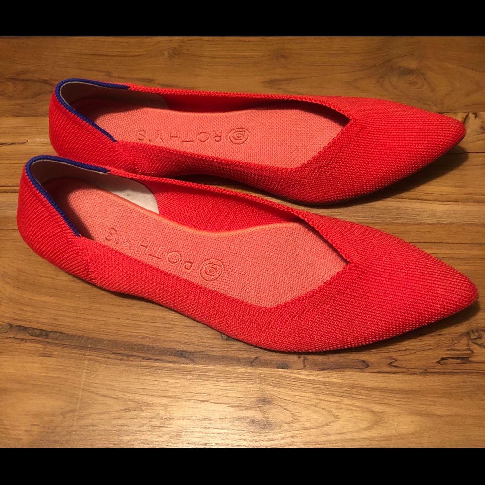 Rothys “The Point” Flats In Flame - image 1